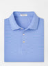 Peter Millar Jubilee Stripe Performance Polo - Liberty Blue/Palmer Pink