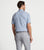 Peter Millar Fairmont Performance Jersey Polo - White/Astral Blue