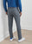 Peter Millar Brevard Performance Flannel Five-Pocket Pant - Charcoal