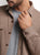 Peter Millar Crown Sweater Fleece Shirt Jacket - Poplar Brown