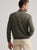 Peter Millar Autumn Crest Suede Trim Quarter-Zip - Basil