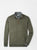 Peter Millar Autumn Crest Suede Trim Quarter-Zip - Basil