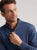 Peter Millar Autumn Crest Suede Trim Quarter-Zip - Blue Haze