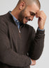 Peter Millar Autumn Crest Suede Trim Quarter-Zip - French Press