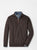 Peter Millar Autumn Crest Suede Trim Quarter-Zip - French Press