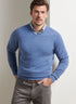 Peter Millar Crown Heritage Cashmere V-Neck Sweater - Astral Blue