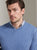 Peter Millar Crown Heritage Cashmere V-Neck Sweater - Astral Blue