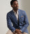 Peter Millar Delrose Plaid Soft Jacket - Nebula Blue
