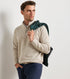 Peter Millar Cradle Piqué Performance Quarter-Zip - Khaki