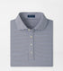Peter Millar Rondo Performance Jersey Polo - White/Light Mocha