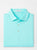 Peter Millar Solid Performance Jersey Polo Sean Self-Collar - Cabana Blue