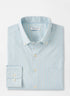 Peter Millar Chelan Performance Twill Sport Shirt - Mint Blue