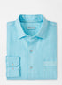 Peter Millar Coastal Garment Dyed Linen Sport Shirt - Mint Blue