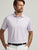 Peter Millar Orbit Performance Jersey Polo - White/Blue Sea