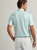 Peter Millar Orbit Performance Jersey Polo - White/Pear Tart