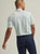 Peter Millar Dunnes Performance Jersey Polo - White/Pear Tart