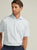 Peter Millar Highlands Performance Jersey Polo - White/Maya Blue