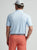 Peter Millar Featherweight Payne Stripe Polo - Cottage Blue