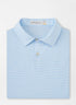 Peter Millar Featherweight Payne Stripe Polo - Cottage Blue