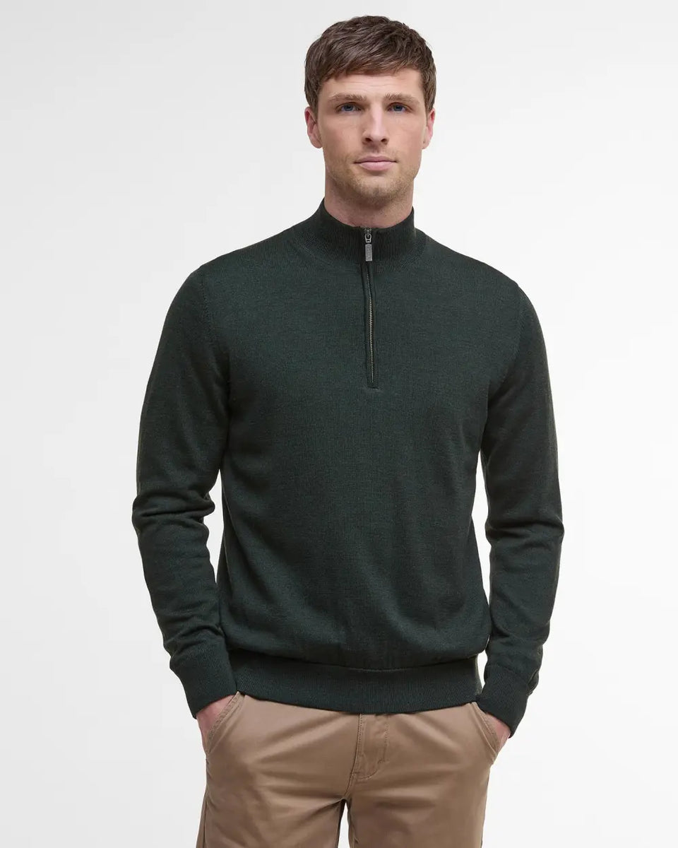 Barbour Gamlin Half-Zip Jumper - Olive – Chancellor's