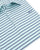Coastal Cotton Stripe Performance Polo - Indigo/Mint