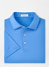 Peter Millar Solid Performance Jersey Polo Sean Self-Collar - Maritime