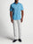 Peter Millar Fin Rays Cotton-Stretch Sport Shirt - Blue Macaw
