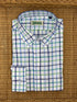 Stinson Long Sleeve Plaid Sport Shirt - White/Green/Navy