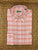 Stinson Long Sleeve Plaid Sport Shirt - Coral/White